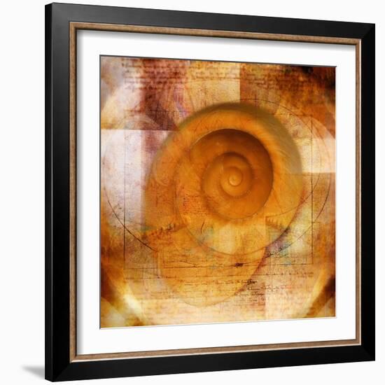 Snail Shell and Handwriting-Colin Anderson-Framed Photographic Print