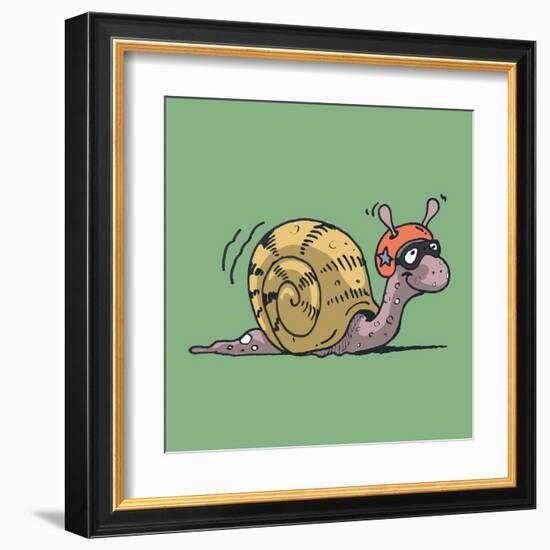 Snail-Erol Yurdakul-Framed Art Print