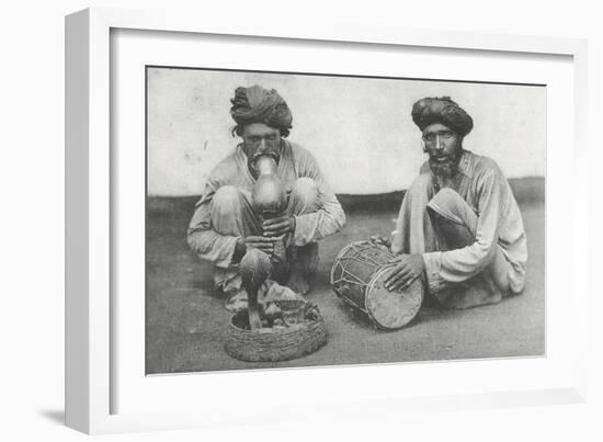 Snake Charming in Cawnpore, January 1912-English Photographer-Framed Photographic Print