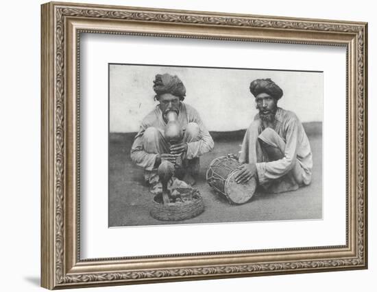 Snake Charming in Cawnpore, January 1912-English Photographer-Framed Photographic Print