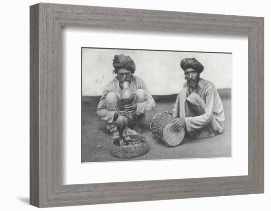 Snake Charming in Cawnpore, January 1912-English Photographer-Framed Photographic Print