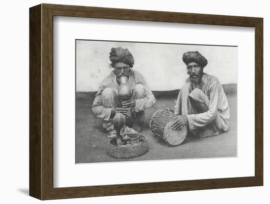 Snake Charming in Cawnpore, January 1912-English Photographer-Framed Photographic Print