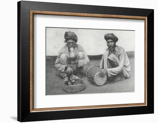 Snake Charming in Cawnpore, January 1912-English Photographer-Framed Photographic Print