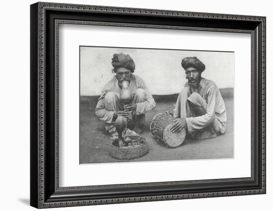 Snake Charming in Cawnpore, January 1912-English Photographer-Framed Photographic Print