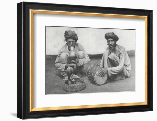 Snake Charming in Cawnpore, January 1912-English Photographer-Framed Photographic Print