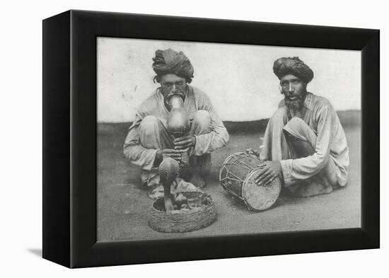 Snake Charming in Cawnpore, January 1912-English Photographer-Framed Premier Image Canvas