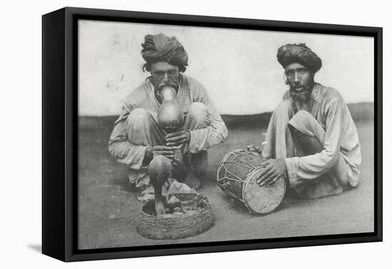 Snake Charming in Cawnpore, January 1912-English Photographer-Framed Premier Image Canvas