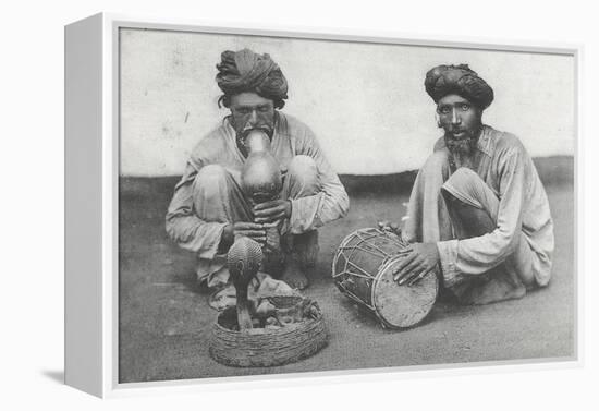 Snake Charming in Cawnpore, January 1912-English Photographer-Framed Premier Image Canvas