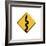 Snake in Road Sign-J Hovenstine Studios-Framed Giclee Print