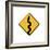 Snake in Road Sign-J Hovenstine Studios-Framed Giclee Print