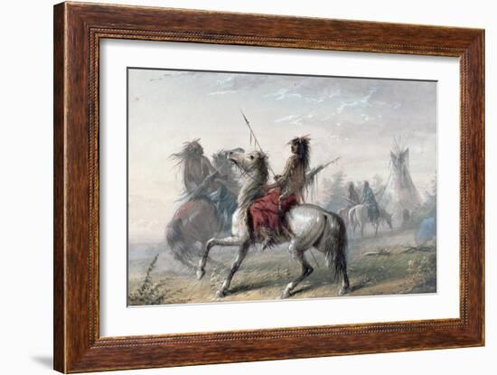 Snake Indians, 1837-Alfred Jacob Miller-Framed Giclee Print