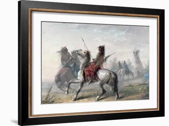 Snake Indians, 1837-Alfred Jacob Miller-Framed Giclee Print