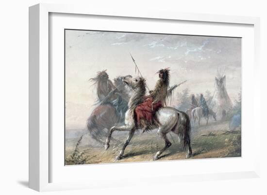 Snake Indians, 1837-Alfred Jacob Miller-Framed Giclee Print