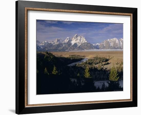 Snake River and the Tetons, Grand Teton National Park, Wyoming, USA-Gavin Hellier-Framed Photographic Print