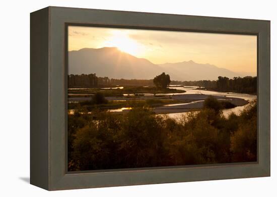 Snake River in Swan Valley, Idaho, USA-Larry Ditto-Framed Premier Image Canvas