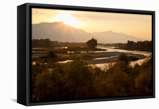 Snake River in Swan Valley, Idaho, USA-Larry Ditto-Framed Premier Image Canvas