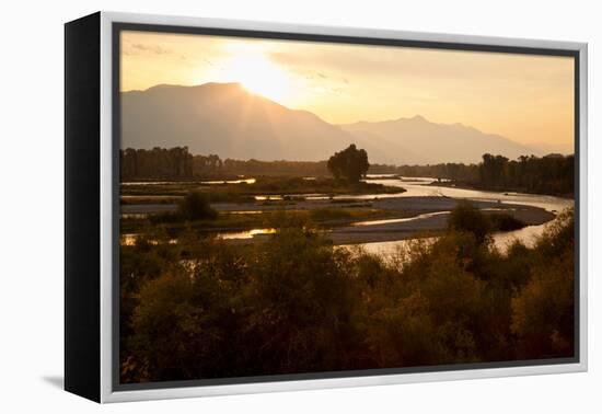 Snake River in Swan Valley, Idaho, USA-Larry Ditto-Framed Premier Image Canvas