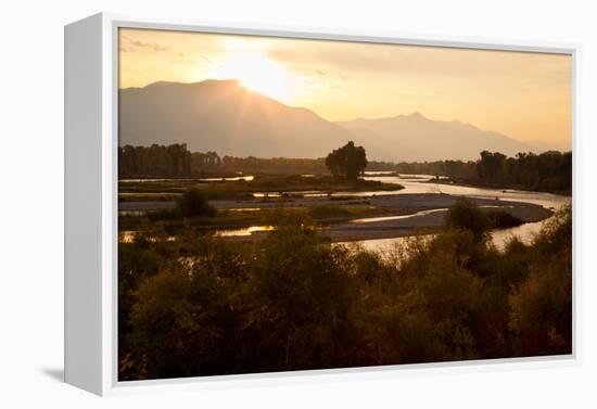 Snake River in Swan Valley, Idaho, USA-Larry Ditto-Framed Premier Image Canvas