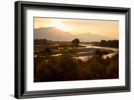 Snake River in Swan Valley, Idaho, USA-Larry Ditto-Framed Photographic Print