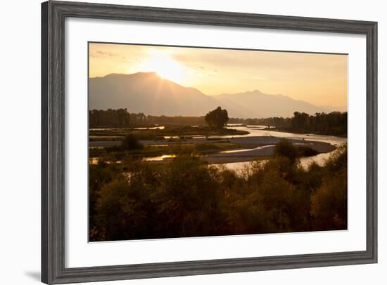 Snake River in Swan Valley, Idaho, USA-Larry Ditto-Framed Photographic Print