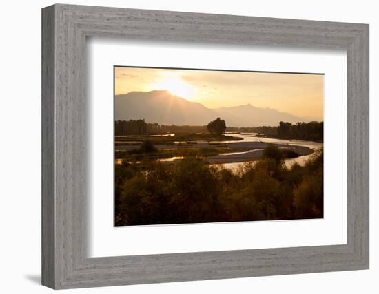 Snake River in Swan Valley, Idaho, USA-Larry Ditto-Framed Photographic Print