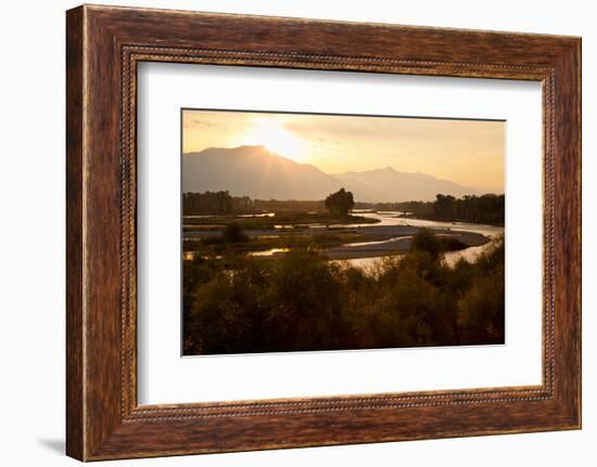 Snake River in Swan Valley, Idaho, USA-Larry Ditto-Framed Photographic Print