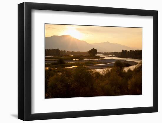 Snake River in Swan Valley, Idaho, USA-Larry Ditto-Framed Photographic Print