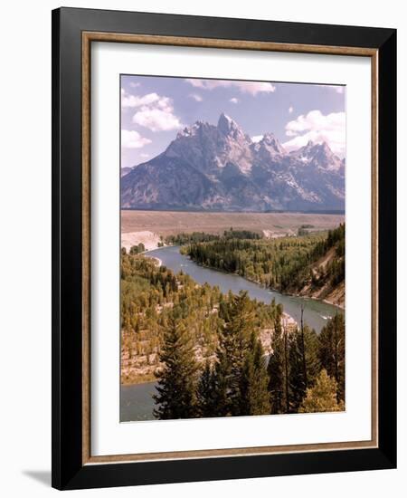 Snake River with Tetons in Background-Alfred Eisenstaedt-Framed Photographic Print