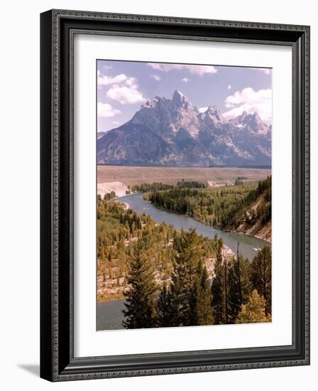 Snake River with Tetons in Background-Alfred Eisenstaedt-Framed Photographic Print