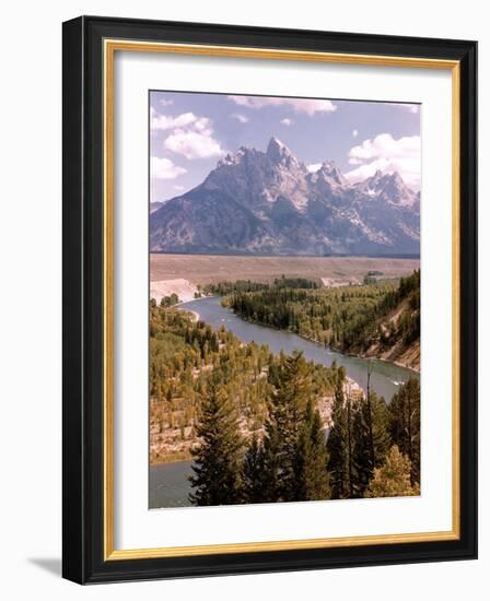 Snake River with Tetons in Background-Alfred Eisenstaedt-Framed Photographic Print