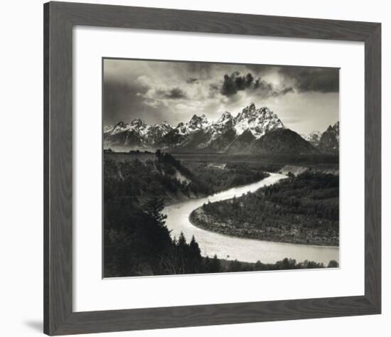 Snake River-Ansel Adams-Framed Art Print