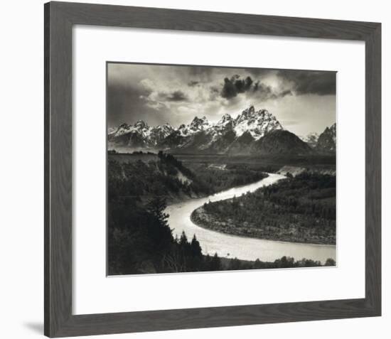 Snake River-Ansel Adams-Framed Art Print