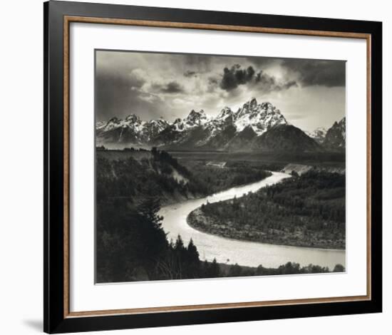 Snake River-Ansel Adams-Framed Art Print