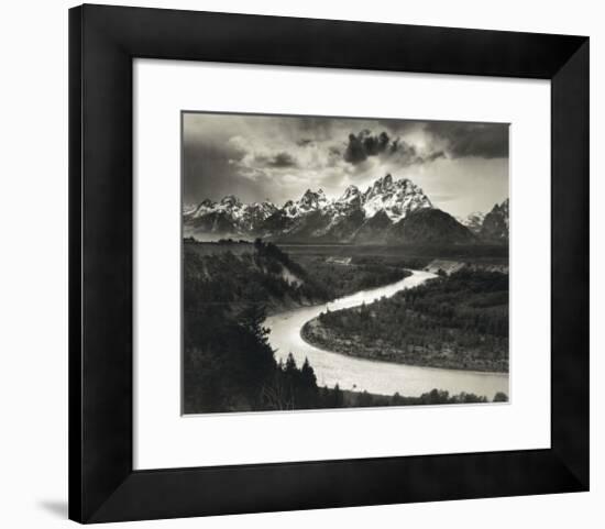 Snake River-Ansel Adams-Framed Art Print