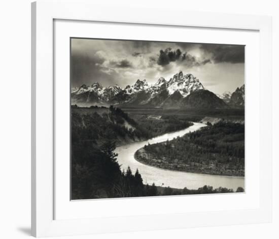 Snake River-Ansel Adams-Framed Art Print