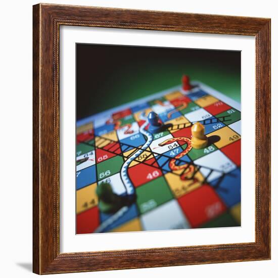 Snakes And Ladders-Tek Image-Framed Premium Photographic Print