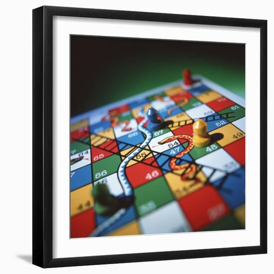 Snakes And Ladders-Tek Image-Framed Premium Photographic Print