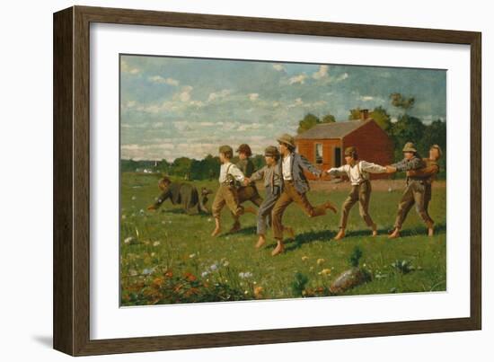 Snap the Whip, 1872-Winslow Homer-Framed Giclee Print