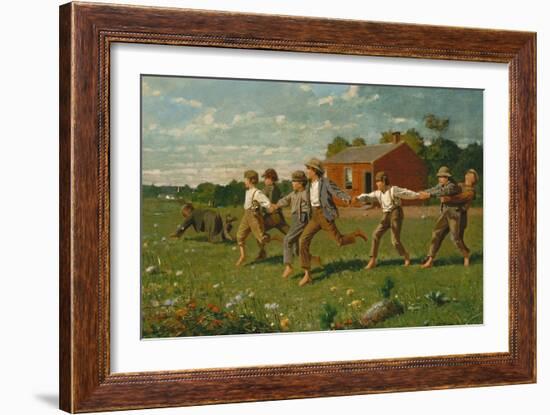 Snap the Whip, 1872-Winslow Homer-Framed Giclee Print