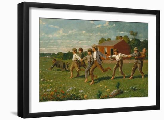 Snap the Whip, 1872-Winslow Homer-Framed Giclee Print