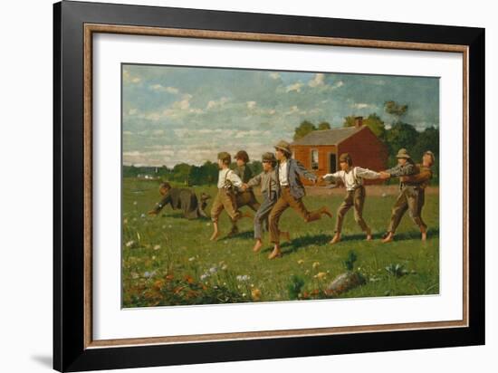 Snap the Whip, 1872-Winslow Homer-Framed Giclee Print