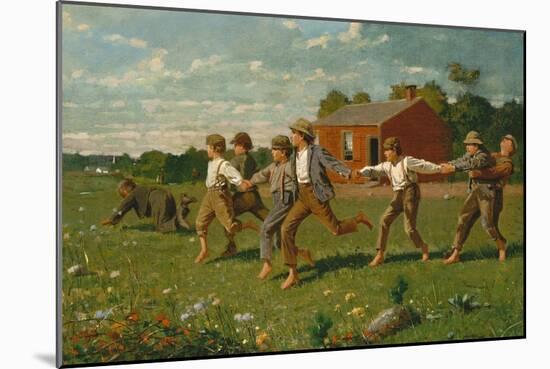 Snap the Whip, 1872-Winslow Homer-Mounted Giclee Print