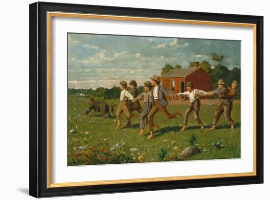 Snap the Whip, 1872-Winslow Homer-Framed Giclee Print