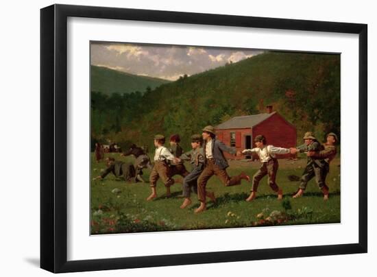 Snap the Whip, 1872-Winslow Homer-Framed Giclee Print