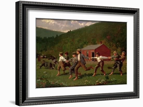 Snap the Whip, 1872-Winslow Homer-Framed Giclee Print