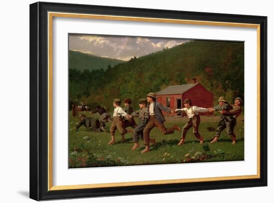 Snap the Whip, 1872-Winslow Homer-Framed Giclee Print