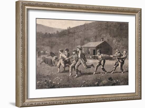 Snap-The-Whip', September 20, 1873-Winslow Homer-Framed Giclee Print