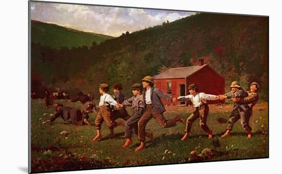 Snap the Whip-Winslow Homer-Mounted Art Print