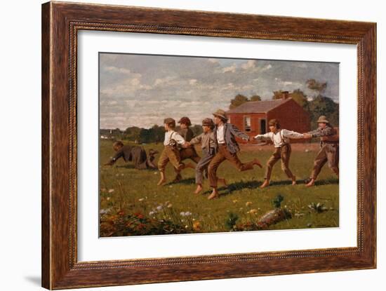 Snap the Whip-Winslow Homer-Framed Giclee Print