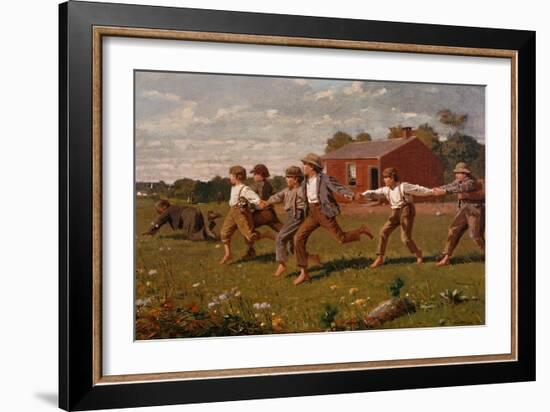 Snap the Whip-Winslow Homer-Framed Giclee Print